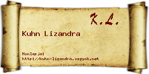 Kuhn Lizandra névjegykártya